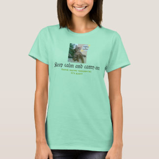 Funny Cat T-shirt (Keep calm and carry on)