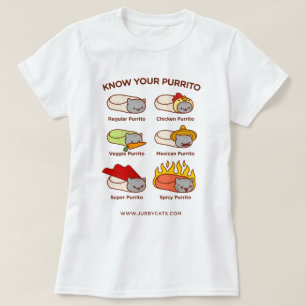 Funny Cat T-SHIRT - KNOW YOUR PURRITO