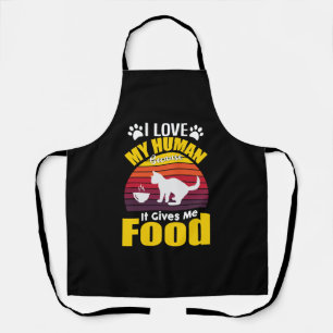 Funny Cat T-Shirt Mens Womens Cat Lover Apron