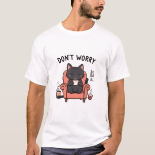 Funny Cat T-Shirt Retro Cat Meme Tee Humourous Cat