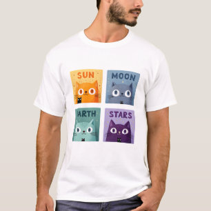 Funny Cat T-Shirt Retro Cat Meme Tee Humourous Cat