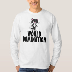 Funny Cat T-shirts, World Domination T-Shirt