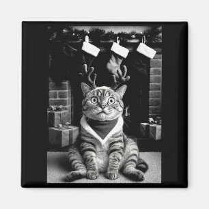 Funny Cat Taking A Selfie Christmas Xmas Pyjamas H Magnet