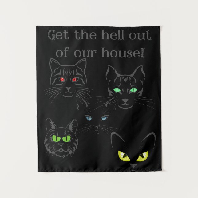 Funny Cat Tapestry (Front)