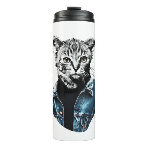Funny Cat Thermal Tumbler