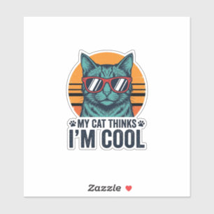 Funny Cat Thinks Im Cool Vintage
