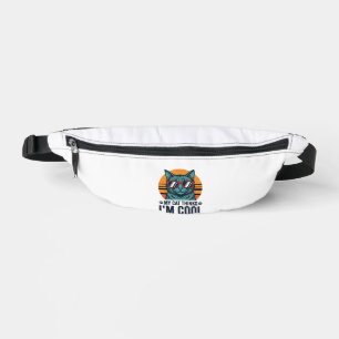 Funny Cat Thinks Im Cool Vintage Bum Bags