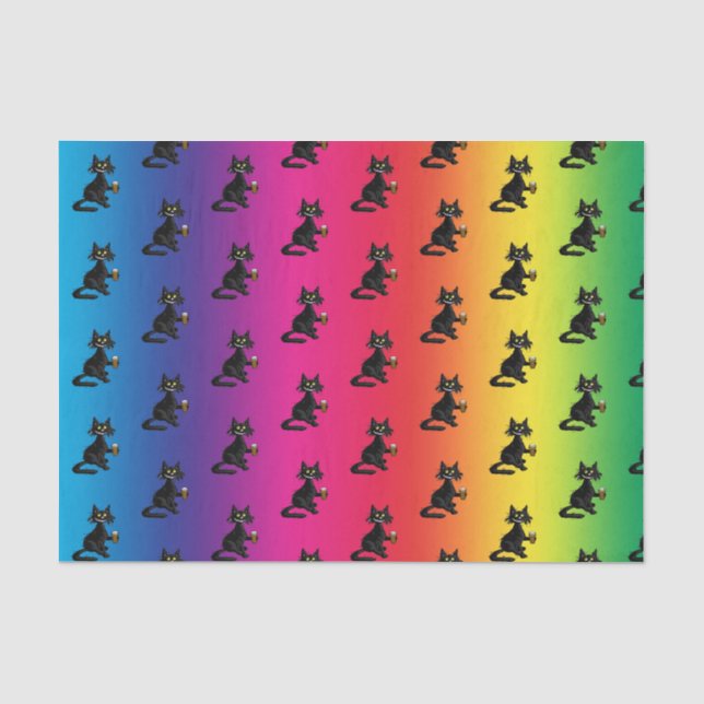 Funny Cat Tissue Paper (Front)