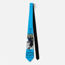 funny cat tongue remote KC sports tie