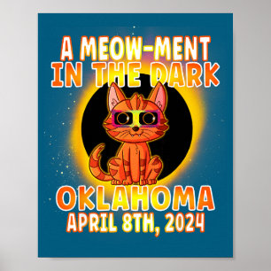 Funny Cat Total Solar Eclipse Pun Poster