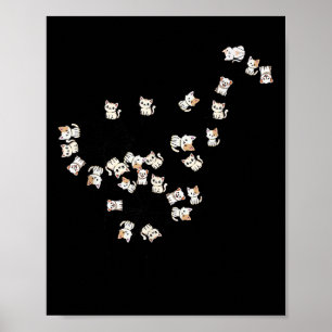 Funny Cat Tree For Men Wome Kids  Poster