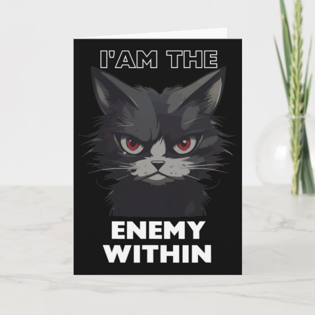 Funny Cat Trump By Funny Vote For Trump Cats 2024  Card (Front)