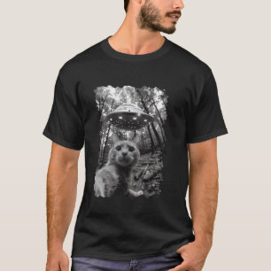 Funny Cat UFO, Funny Alien Cat Selfie UFO for Cats T-Shirt