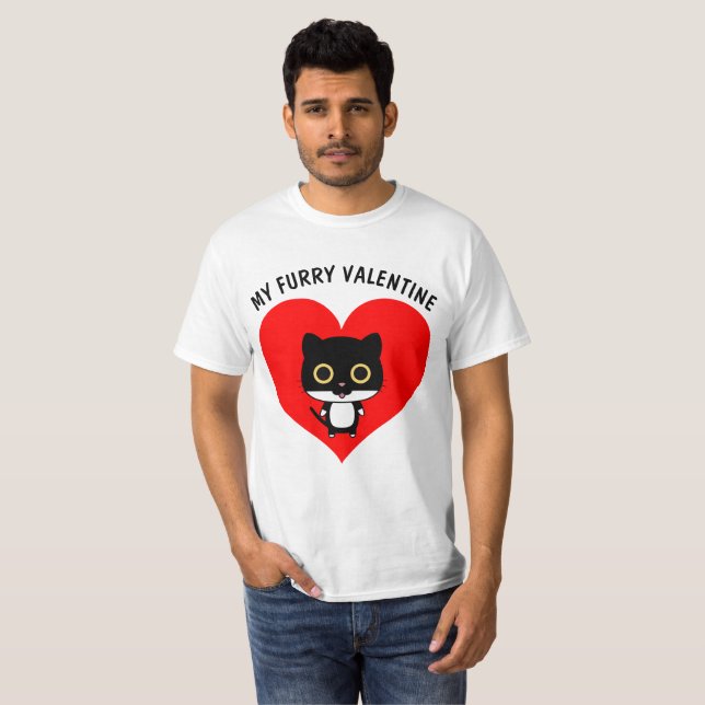 Funny Cat Valentine's Day T-shirts (Front Full)