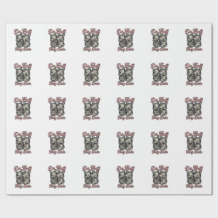 Funny Cat Vintage Engraving Da Fluff They Doin Des Wrapping Paper