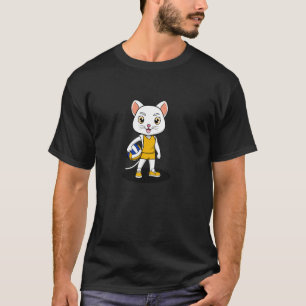 Funny Cat Volleyball Player Hobby Sports T-Shirt