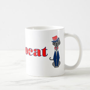 Funny Cat Vote Democat Politics Coffee Mug