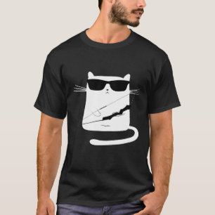 Funny Cat Wearing Sunglasses Archery T-Shirt