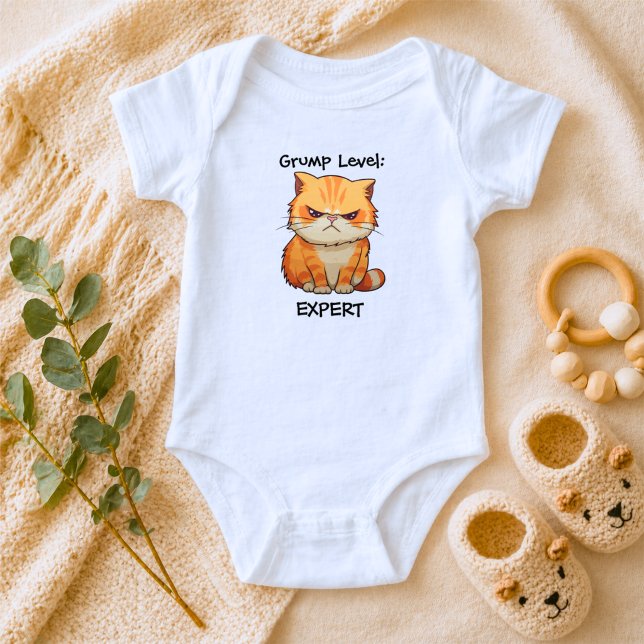 Funny Cat with Attitude Baby Bodysuit (Creator Uploaded)