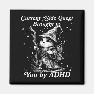 Funny cat wizard current side quest brought to by magnet