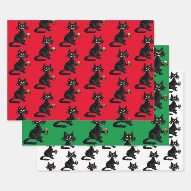 Funny Cat Wrapping Paper Kit (Set)