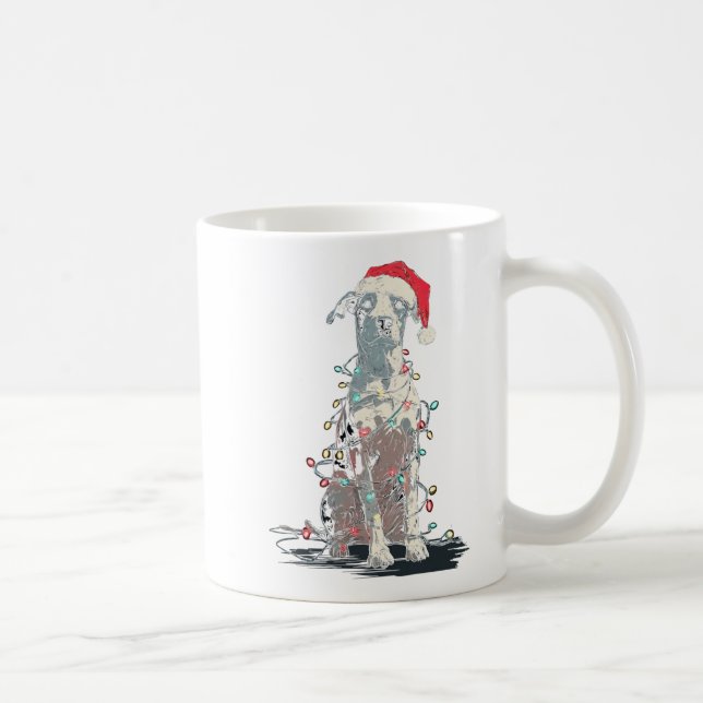 Funny Catahoula Leopard Dog Christmas Graphics Lig Coffee Mug (Right)