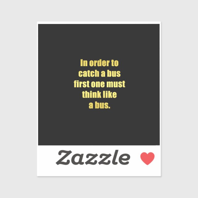 Funny Catch a Bus Joke (Sheet)