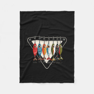 Funny Catch Ya Later Fishing Lure Angler Fisherman Fleece Blanket