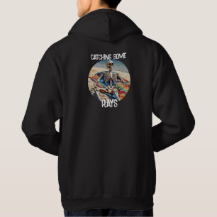 Funny Catching Some Rays Skeleton  T-Shirt Hoodie