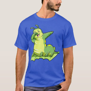 Funny caterpillar on a leaf at dabbing T-Shirt