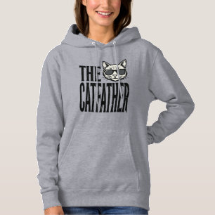 Funny Catfather Vintage Cat Quote Graphic Shirt_1 Hoodie