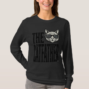 Funny Catfather Vintage Cat Quote Graphic Shirt_1 T-Shirt