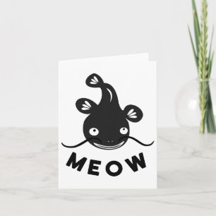 Funny Catfish Fishing Shirt - Catfish Meow Card