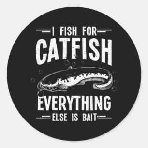 Funny Catfishing Catfish Fishing Hunter Classic Round Sticker