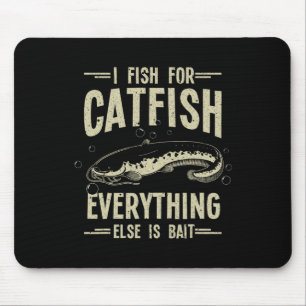 Funny Catfishing Design For Men Women Catfish Fish Mouse Pad