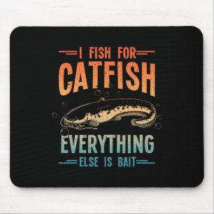 Funny Catfishing Design For Men Women Catfish Fish Mouse Pad