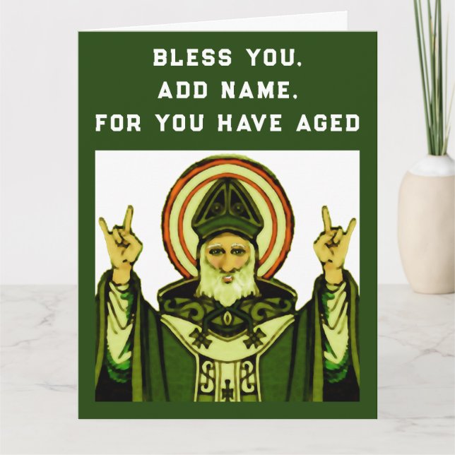 funny Catholic birthday Card (Front)