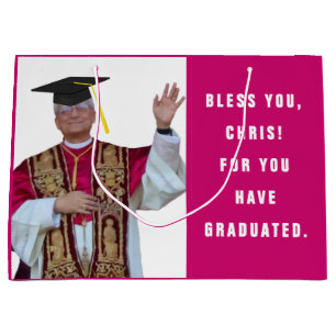 Funny Catholic School Graduation Large Gift Bag