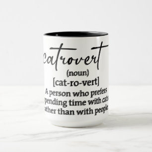 Funny Catrovert Definition Mug