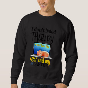 Funny Cats And Computers Halloween Kitty For Pet L Sweatshirt