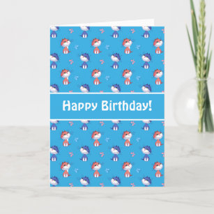 Funny Cats and Cute Butterflies Pattern Card