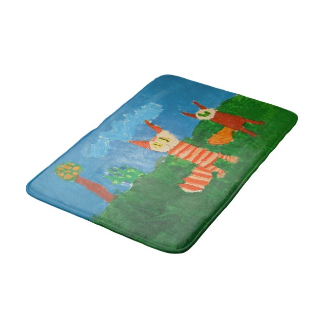 Funny Cats Bath Mat (Angled)
