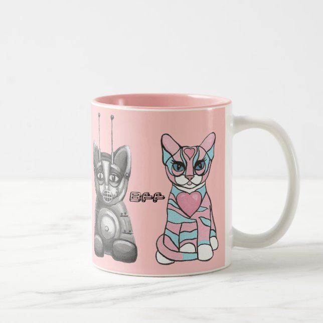 Funny Cats Best Friends Forever Mug (Right)
