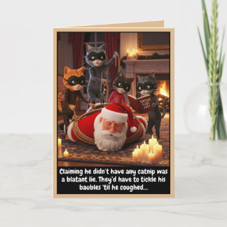 Funny cats Christmas card