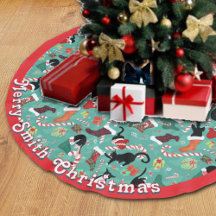 Funny cats Christmas stockings Brushed Polyester T
