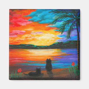 Funny  Cats Creationarts Magnet