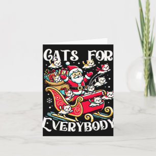 Funny Cats For Everybody Ugly Christmas Funny Xmas Card