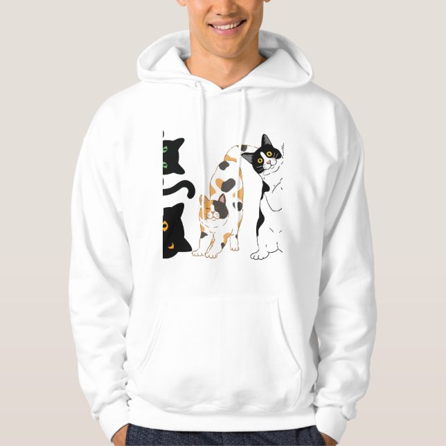 funny cats  hoodie (Front)
