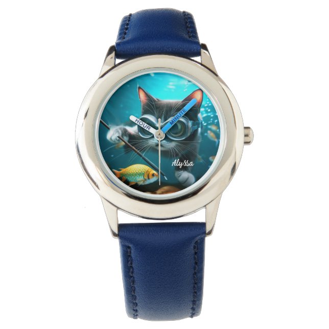 Funny Cat's in the Aquarium Watch (Front)