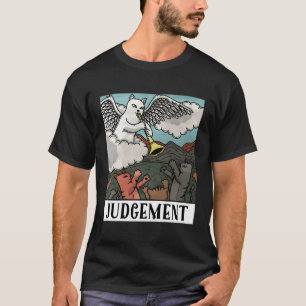 Funny Cats Judgement Tarot Card Men Women T-Shirt